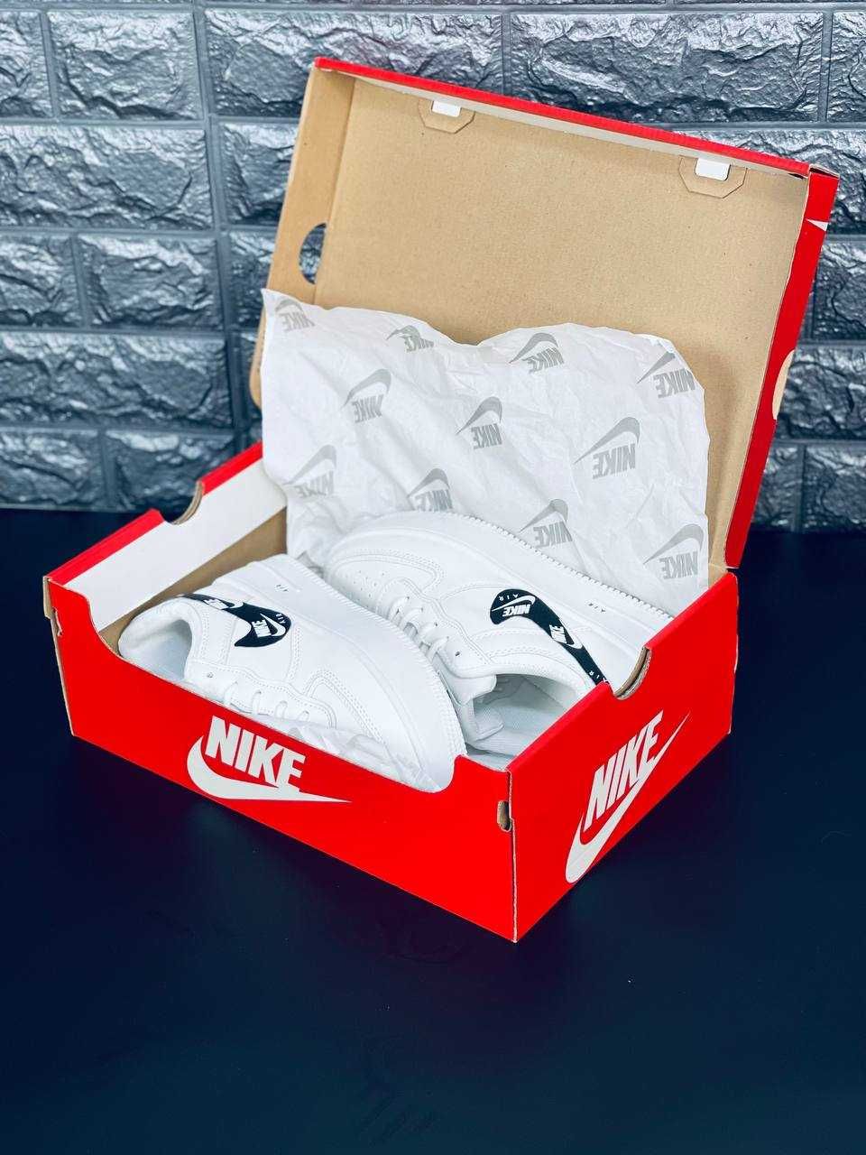 Новинка! Кроссовки Nike Белые Мужские Кожаные Форсы красовки Найк 2024