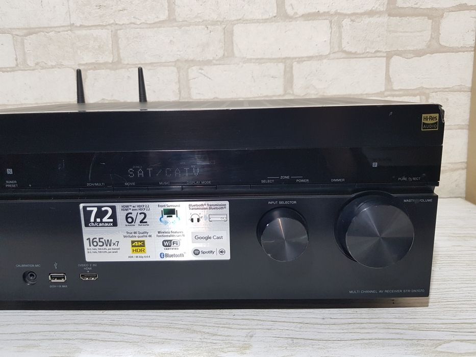 7.2 AV ресивер Sony STR-DN1070 7х100Вт,4K,WiFi,AirPlay,Bluetooth,Flac