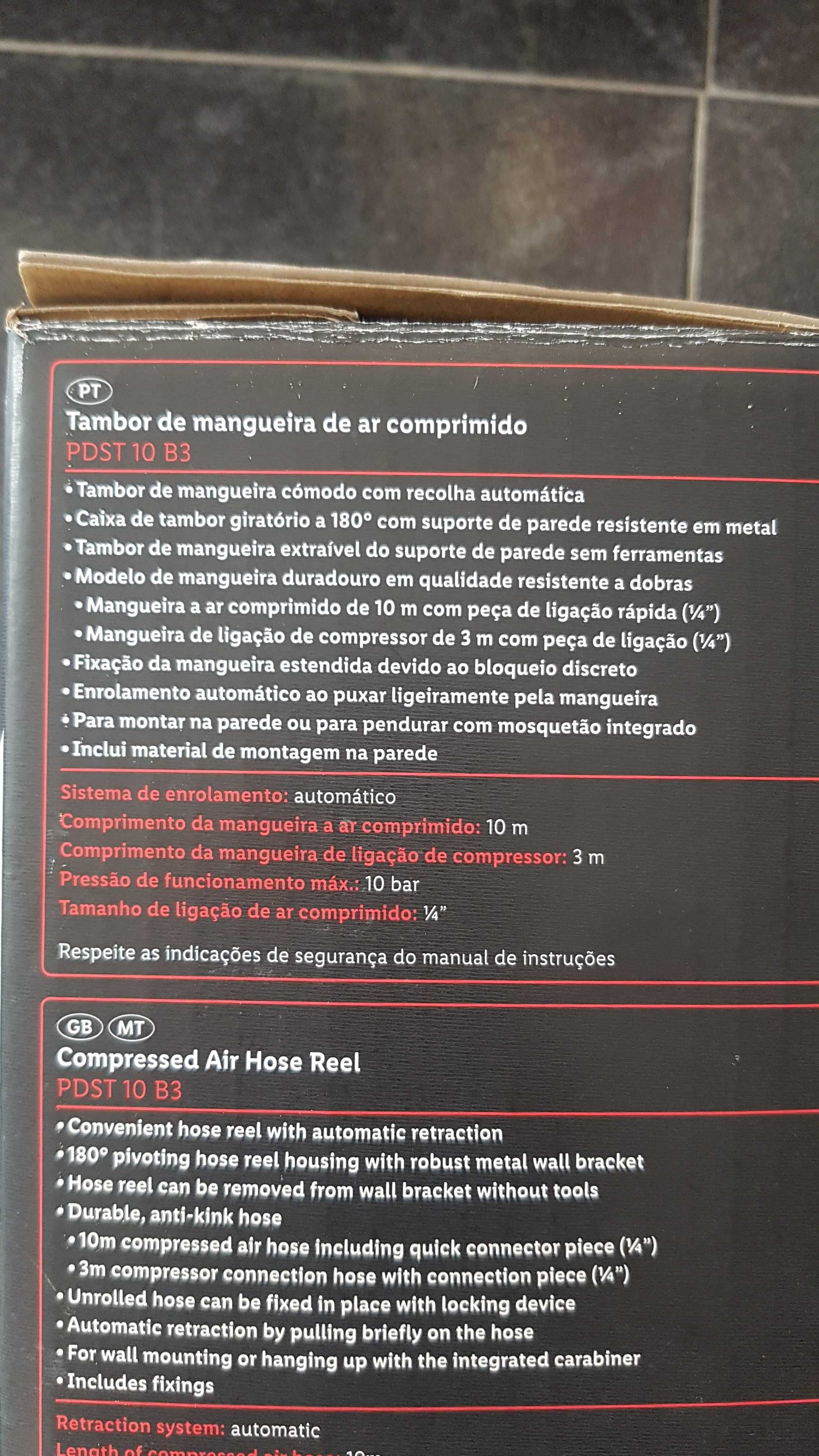 Enrolador de mangueira ar comprimido