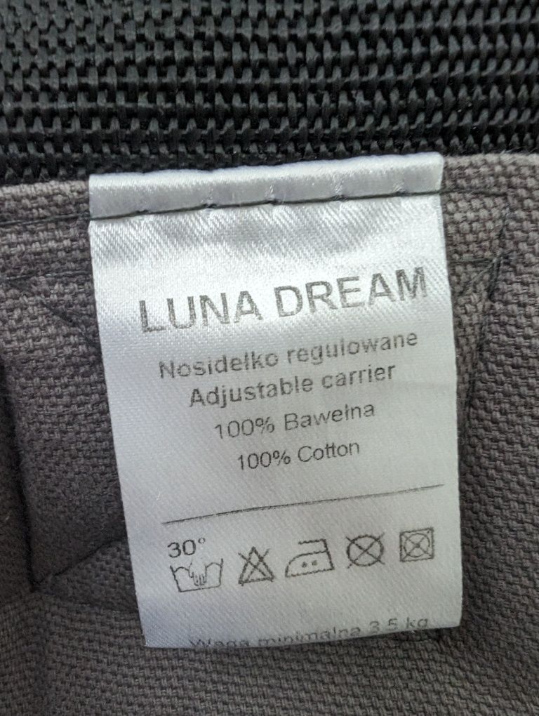 Nosidło regularowane Luna Dream z kapturkiem, 3.5-20kg!