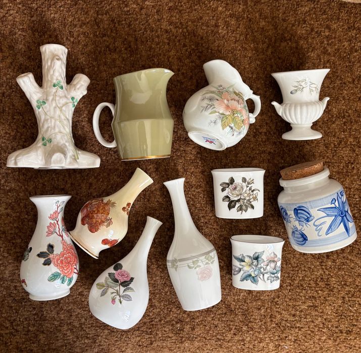 Англійська порцеляна Aynsley та ін. Мініатюри вази шкатулки тарілочки