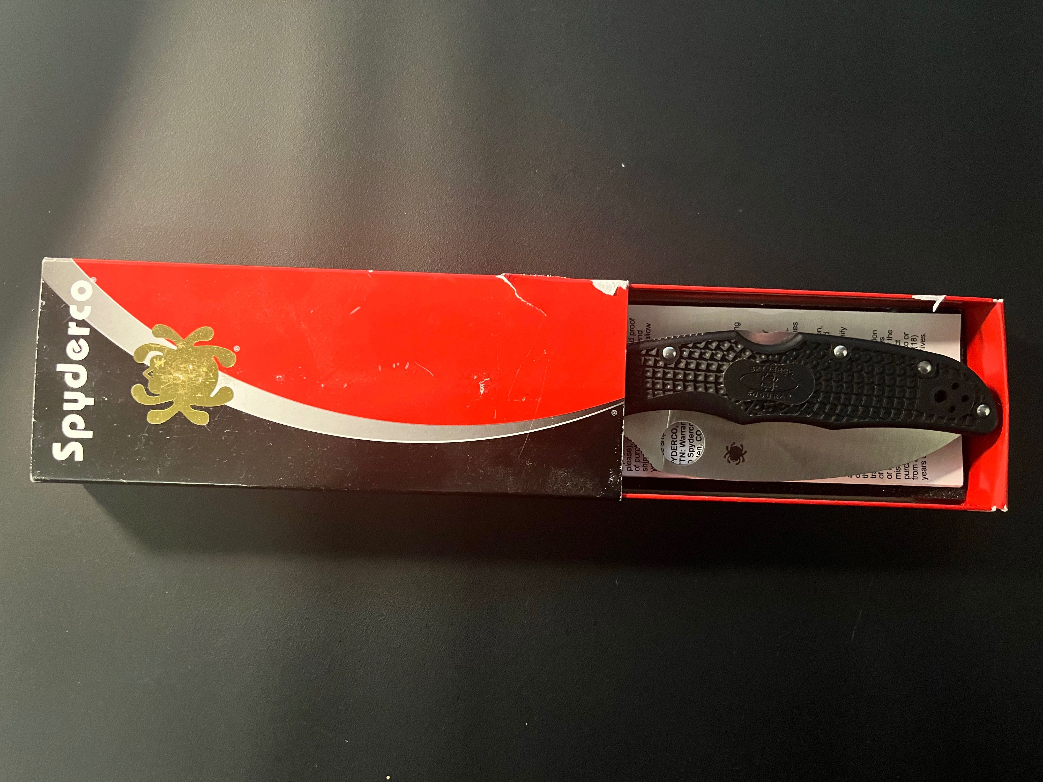 Ніж. Spyderco Endura Wharncliffe C10FPWCBK