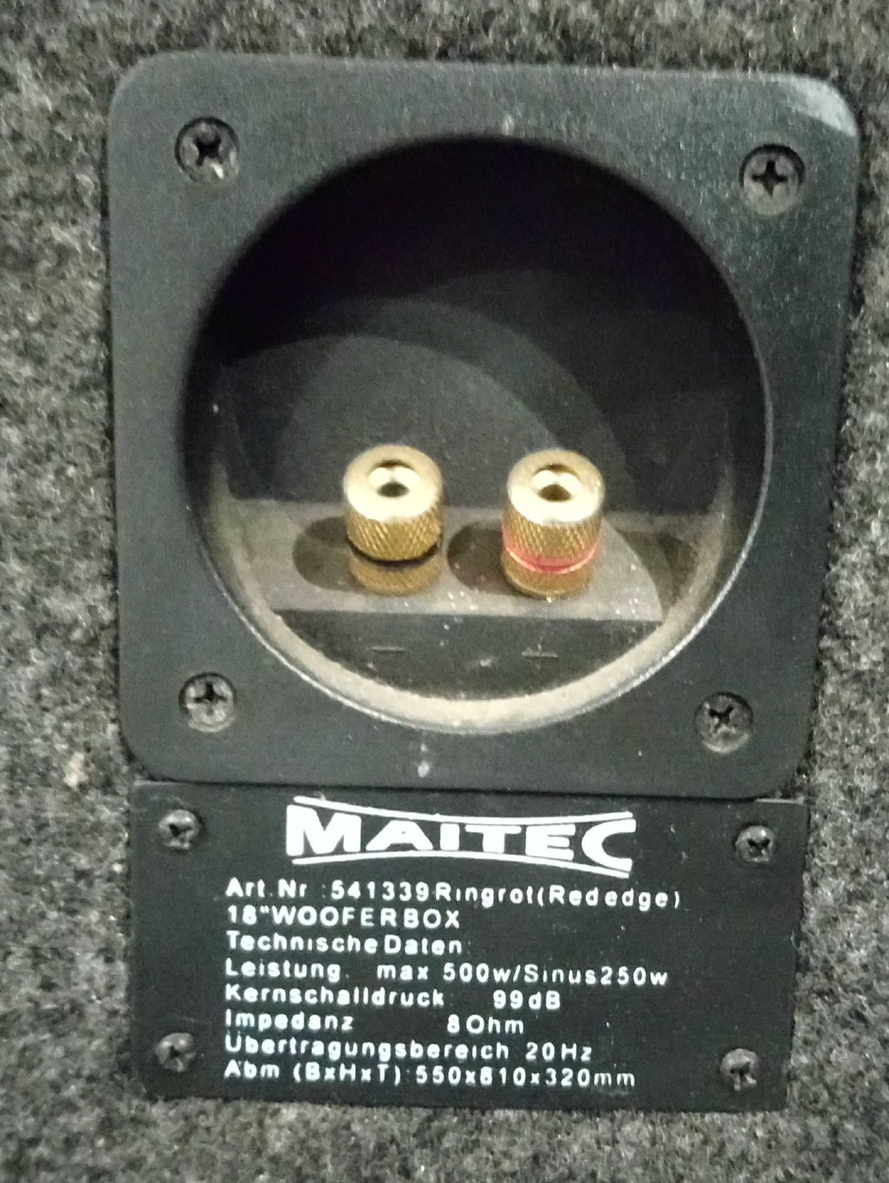 Kolumny Estradowe Maitec 500W 18" Wooferbox