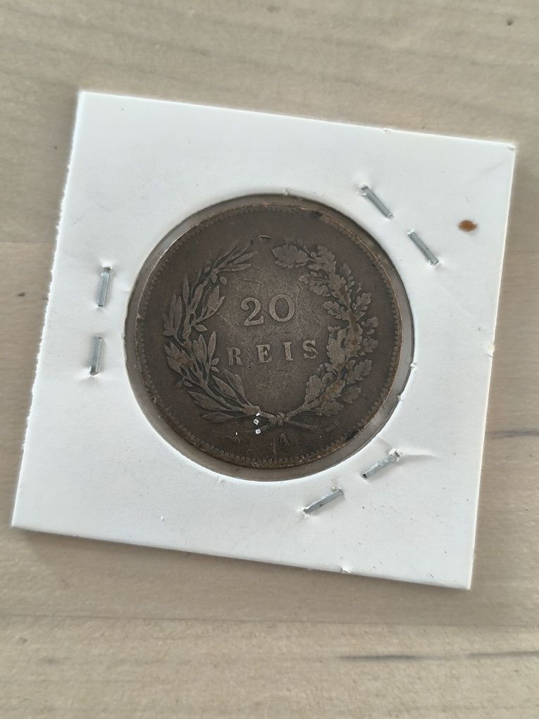 2 moedas 20 Reis D Carlos I 1891 A-  B2