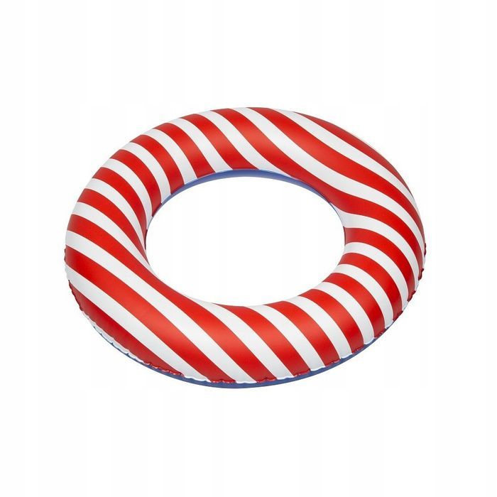 Koło Dmuchane 55Cm Paski Czerwone