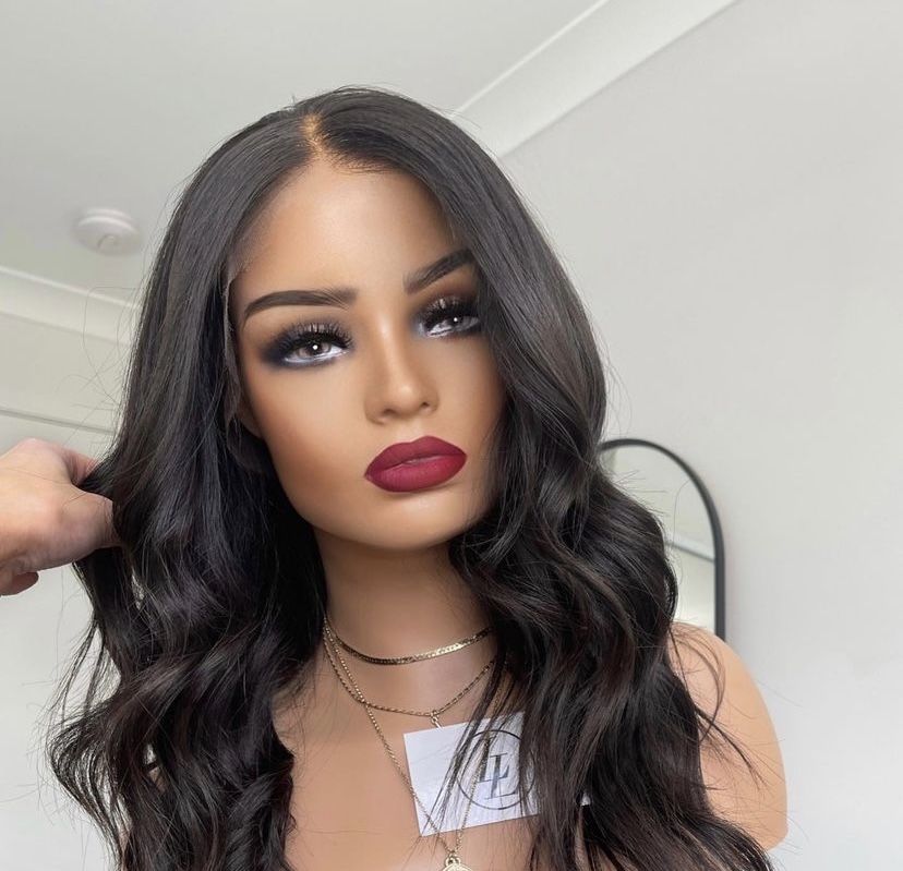 nowa naturalna peruka lace front 100% ludzki wlos na co dzien