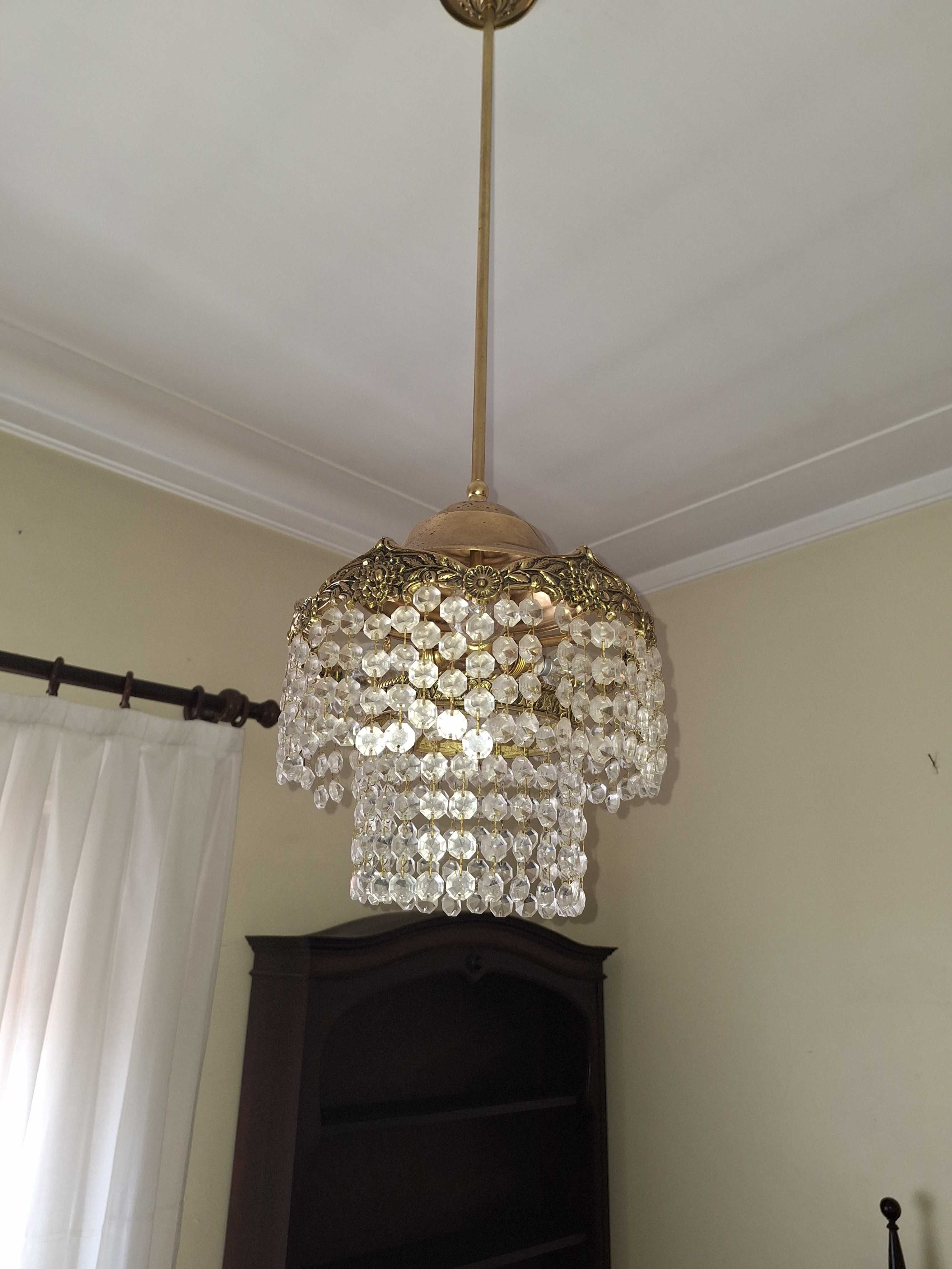 Vendo candeeiro cristal
