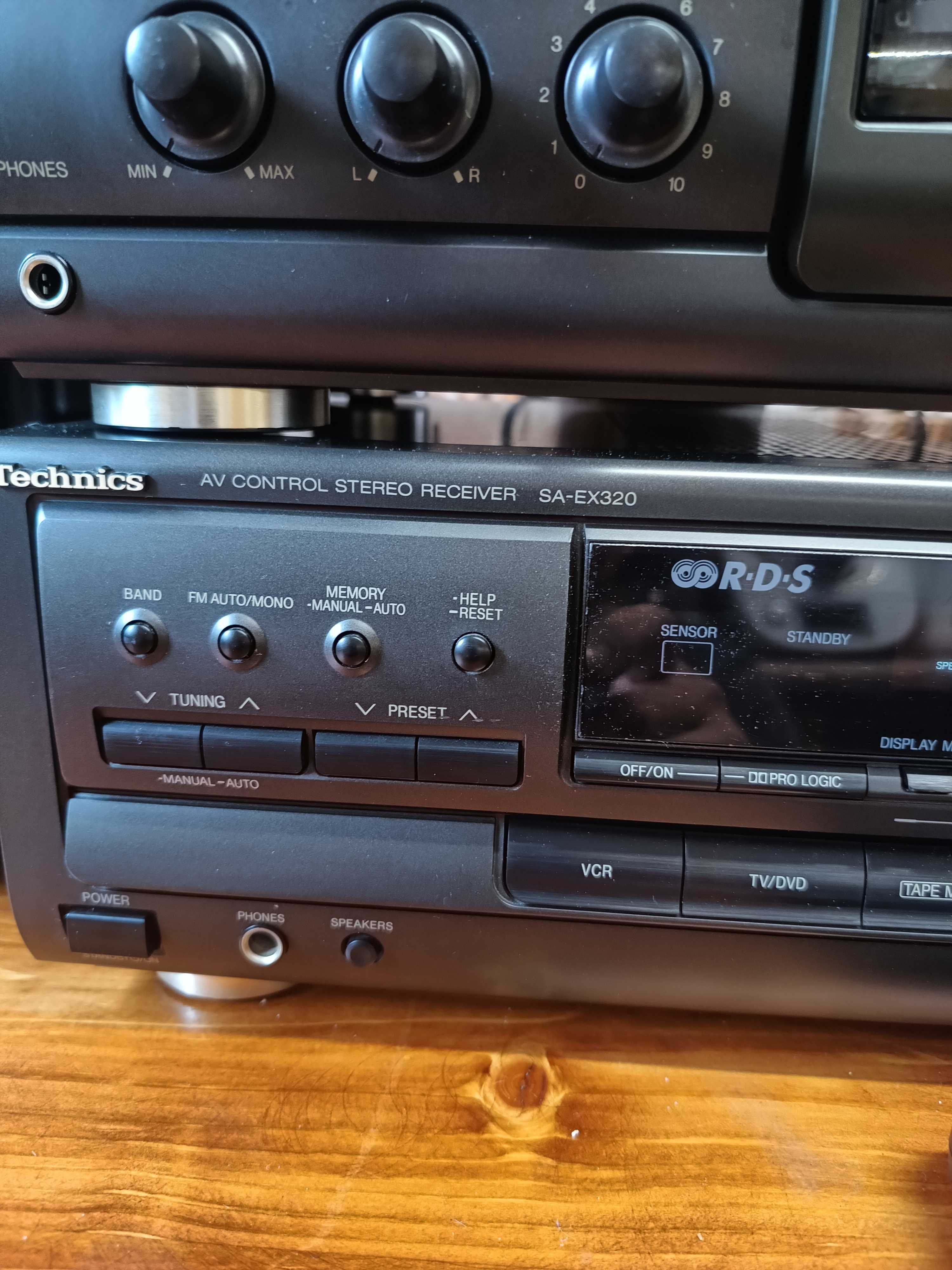 Wieża 3 - częściowa Technics plus kolumny Technics SB - CS6.