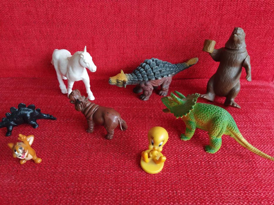 Conjunto de 8 bonecos 3D - Animais vários