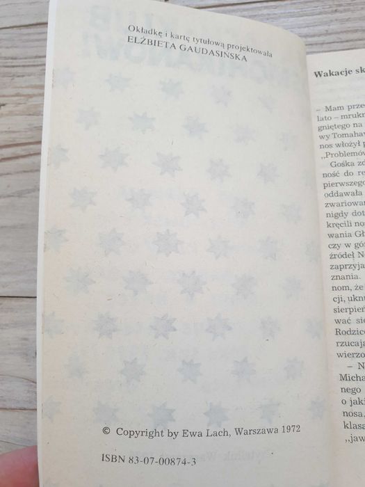 Klub kosmohikanów książka Ewa Lach 1972