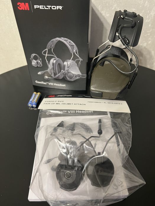 Тактичні навушники військові 3M™ PELTOR™ ComTac VIII MT14H418A-02 GN