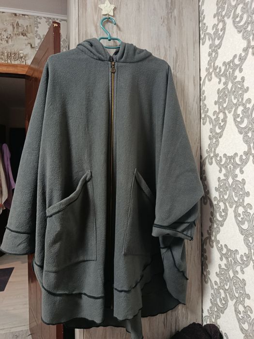 Женский пончо флис