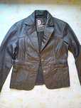 Blazer de couro de mulher Gangster tamanho L BL 333