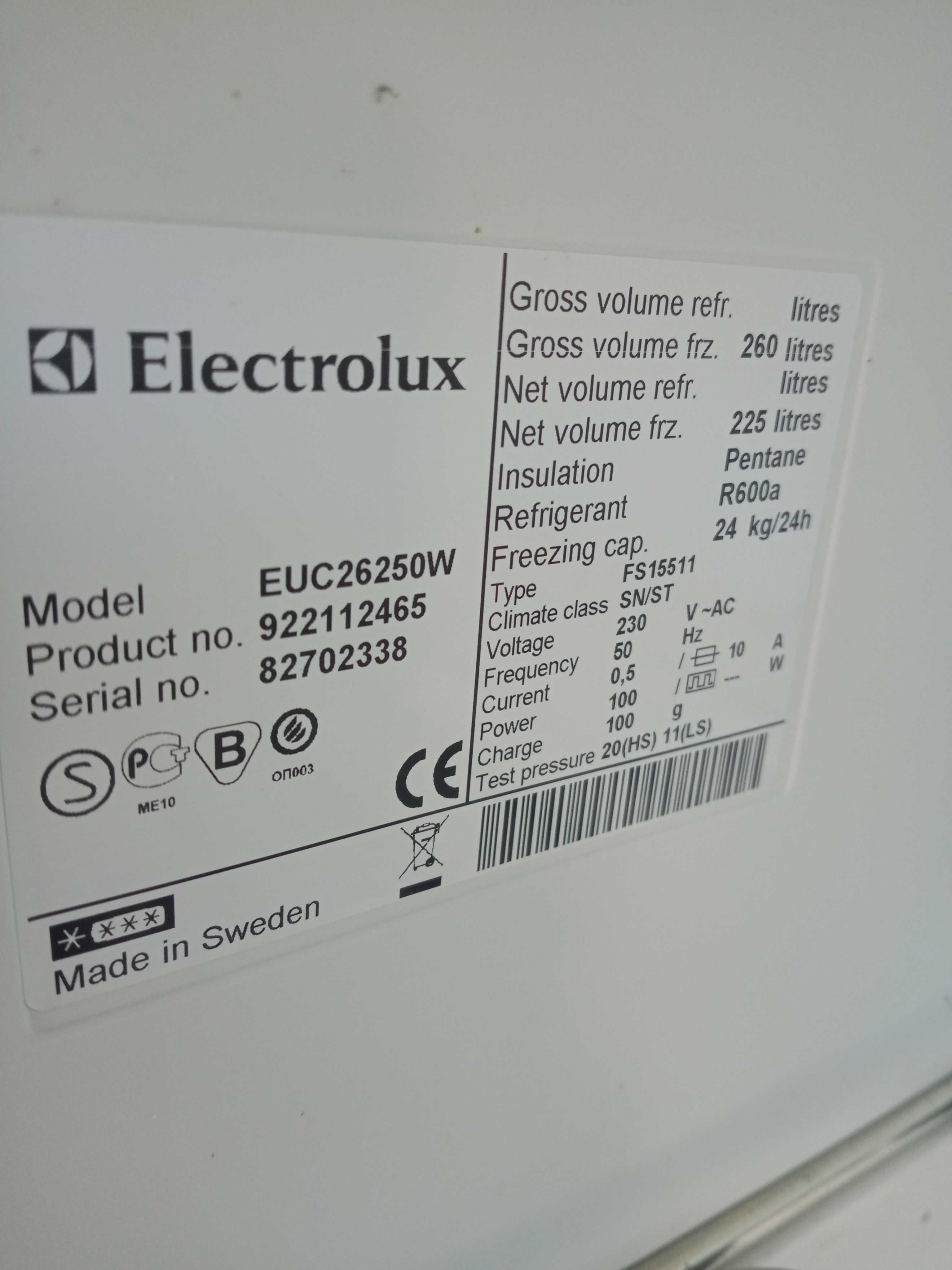 Zamrażarka Electrolux EUC26250W