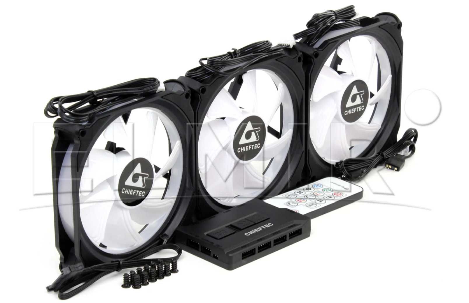 Набір вентиляторів Chieftec Tornado RGB + Controller + RC(CF-3012-RGB)