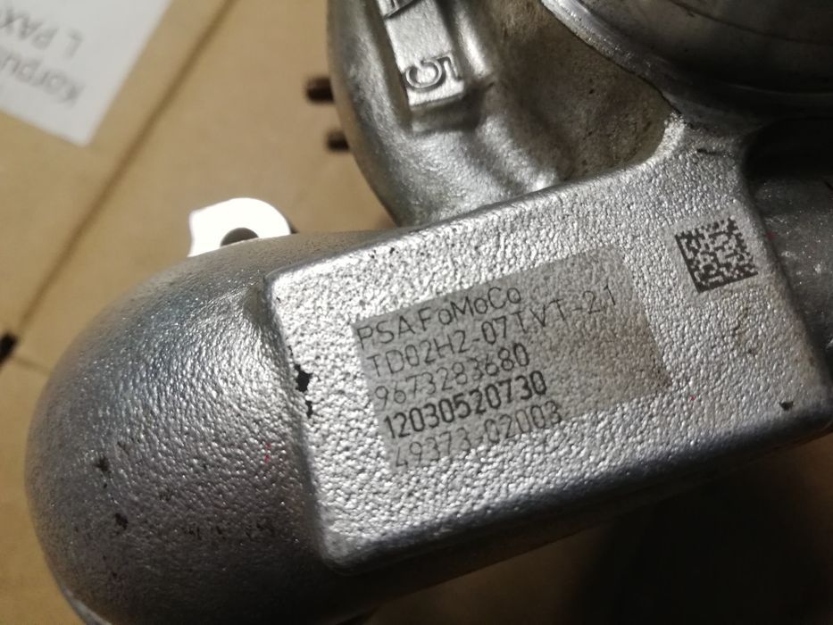 Turbosprężarka turbina Peugeot Citroen Ford 1.4 hdi tdci 1.6 hdi tdci