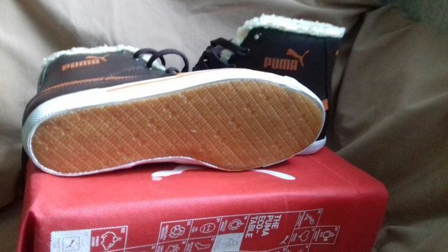 Кеды  Puma кожаные, утепленные, внутри мех. разм. 39 (оригинал) Италия