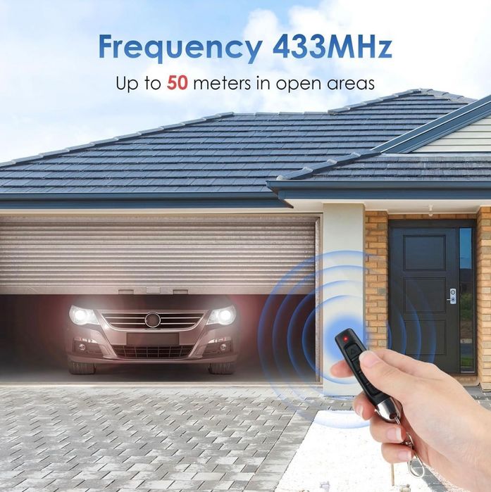3-częściowy pilot do drzwi garażowych 433 MHz pilot do bramy