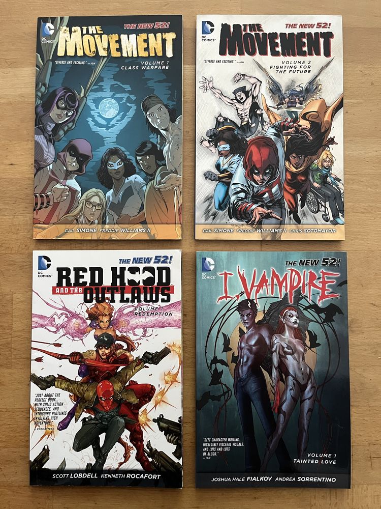 The New 52 x 4 - Red Hood, The Movement, I Vampire