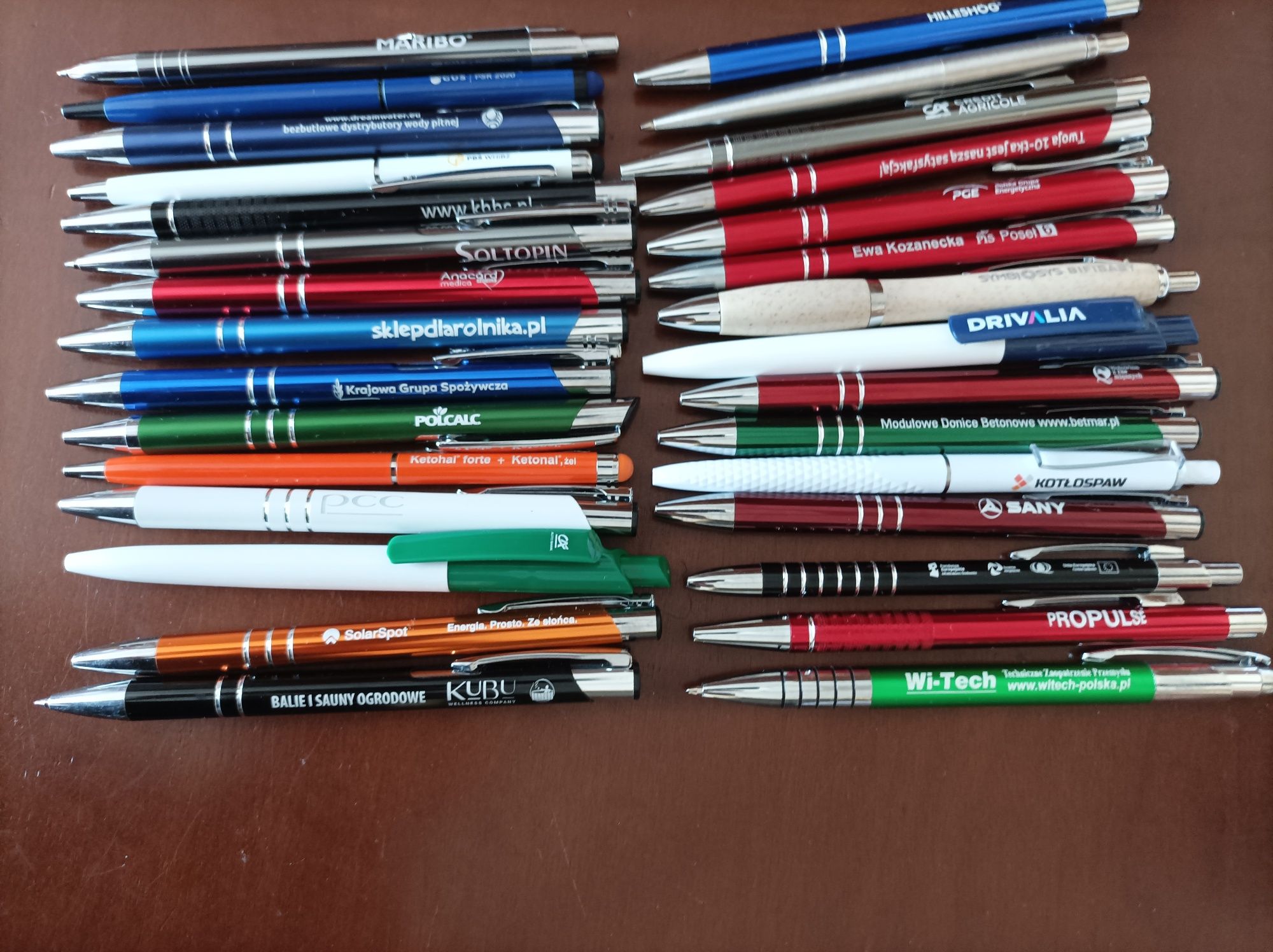Długopisy 30 sztuk piszące