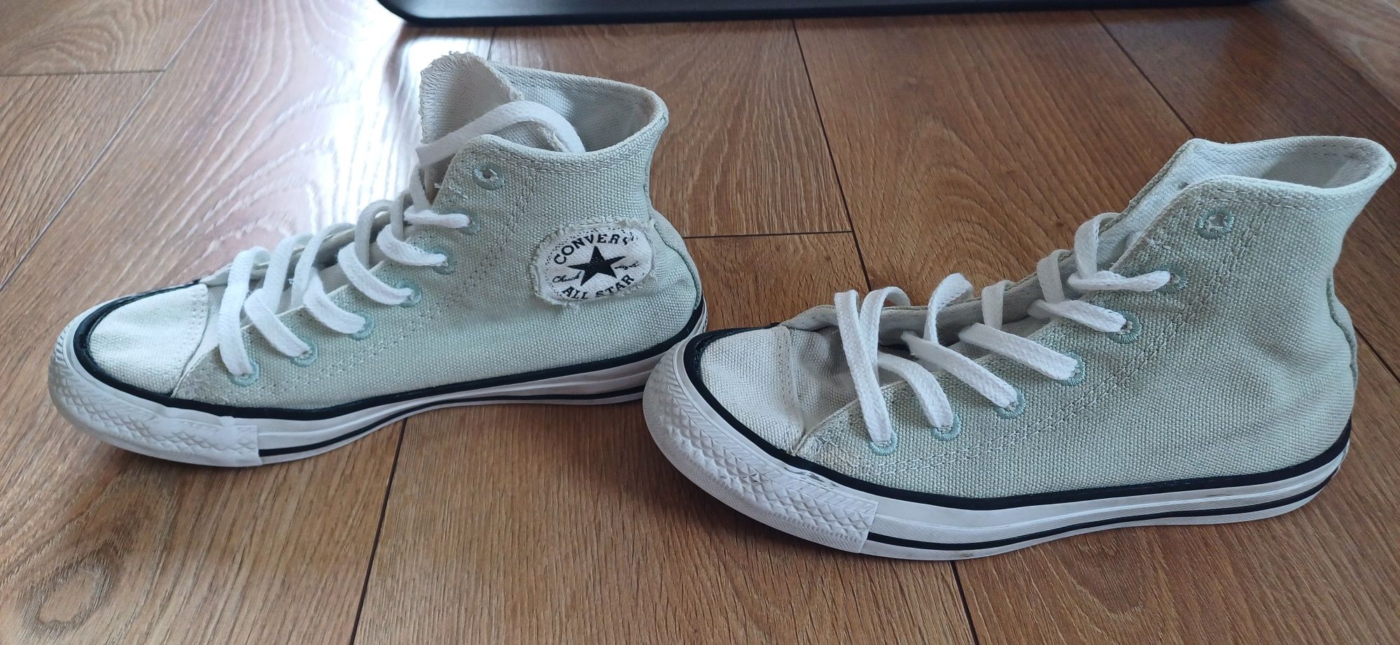 Converse,  jasny zielony, wysokie, 35