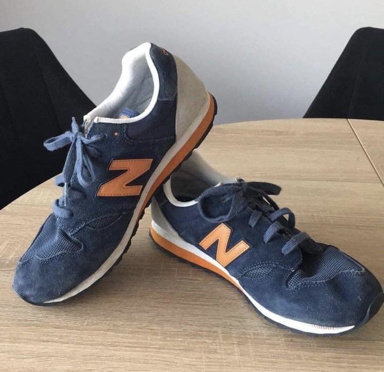 New Balance KL520OBY 39 24,5cm granatowe pomarańczowe model 520