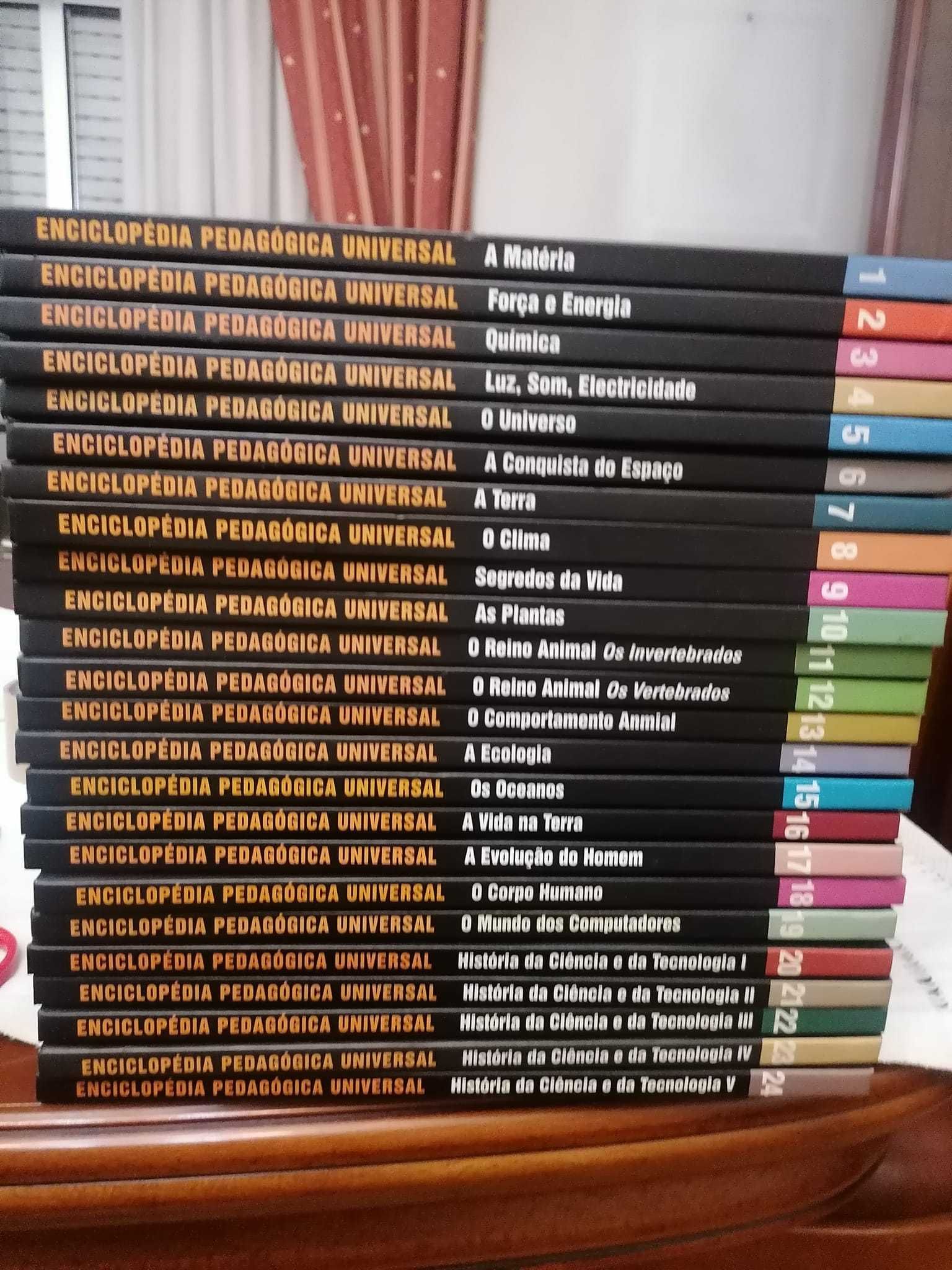 Enciclopédia Pedagógica Universal coleção completa de 24 livros NOVO