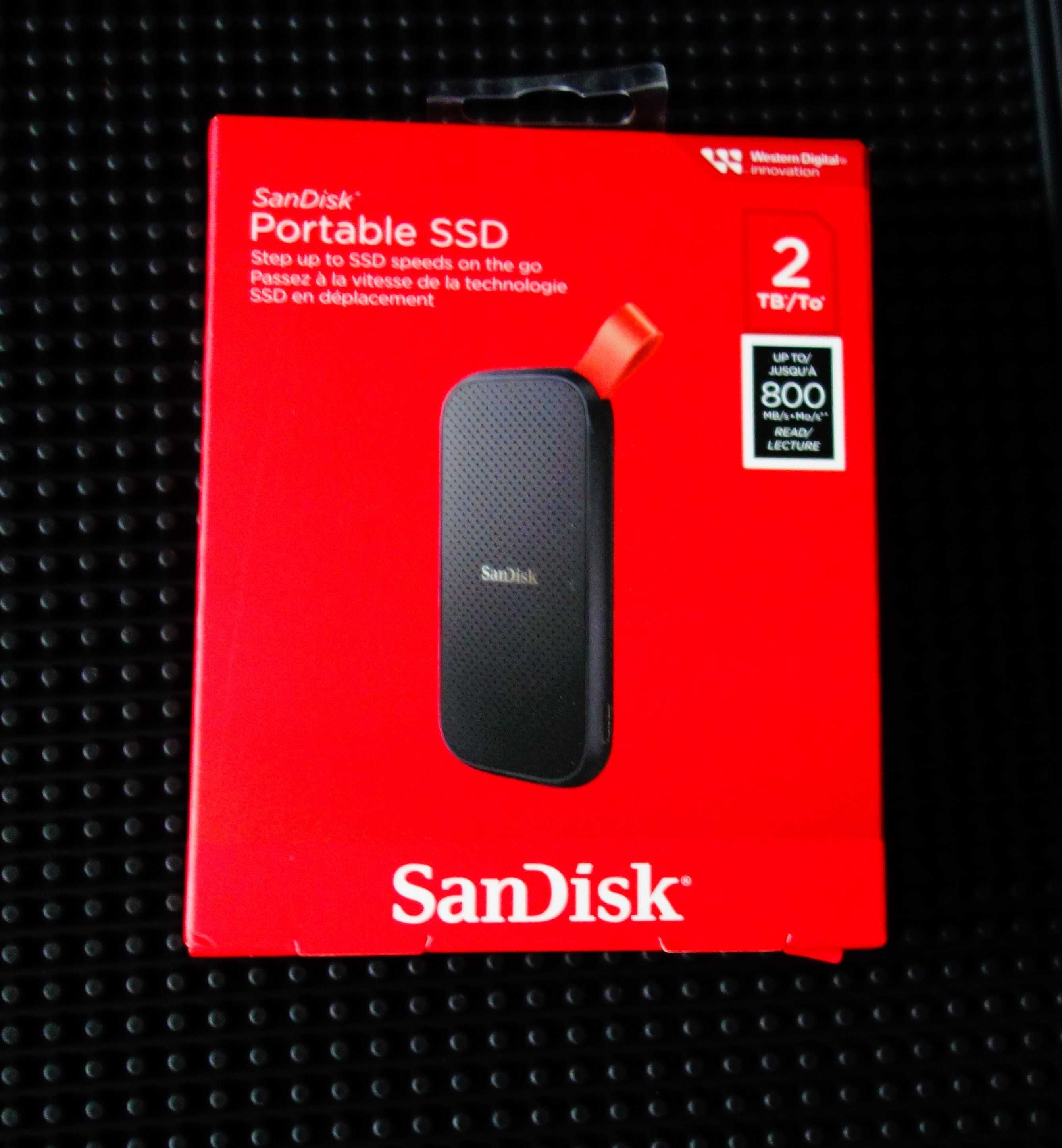 Dysk zewnętrzny SanDisk Portable SSD 2TB USB-C (nowa wersja SDSSDE30)