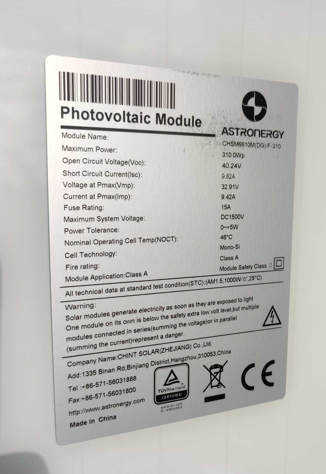 NOWE Panele fotowoltaiczne 310 W OKAZJA