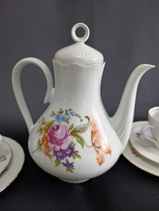 Porcelanowy komplet ILMENAU do kawy / herbaty dla 6 osób