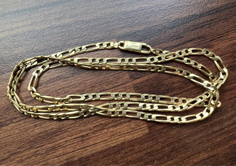Złoty łańcuch łańcuszek figaro 750 18k Brevetto Serafino Consoli