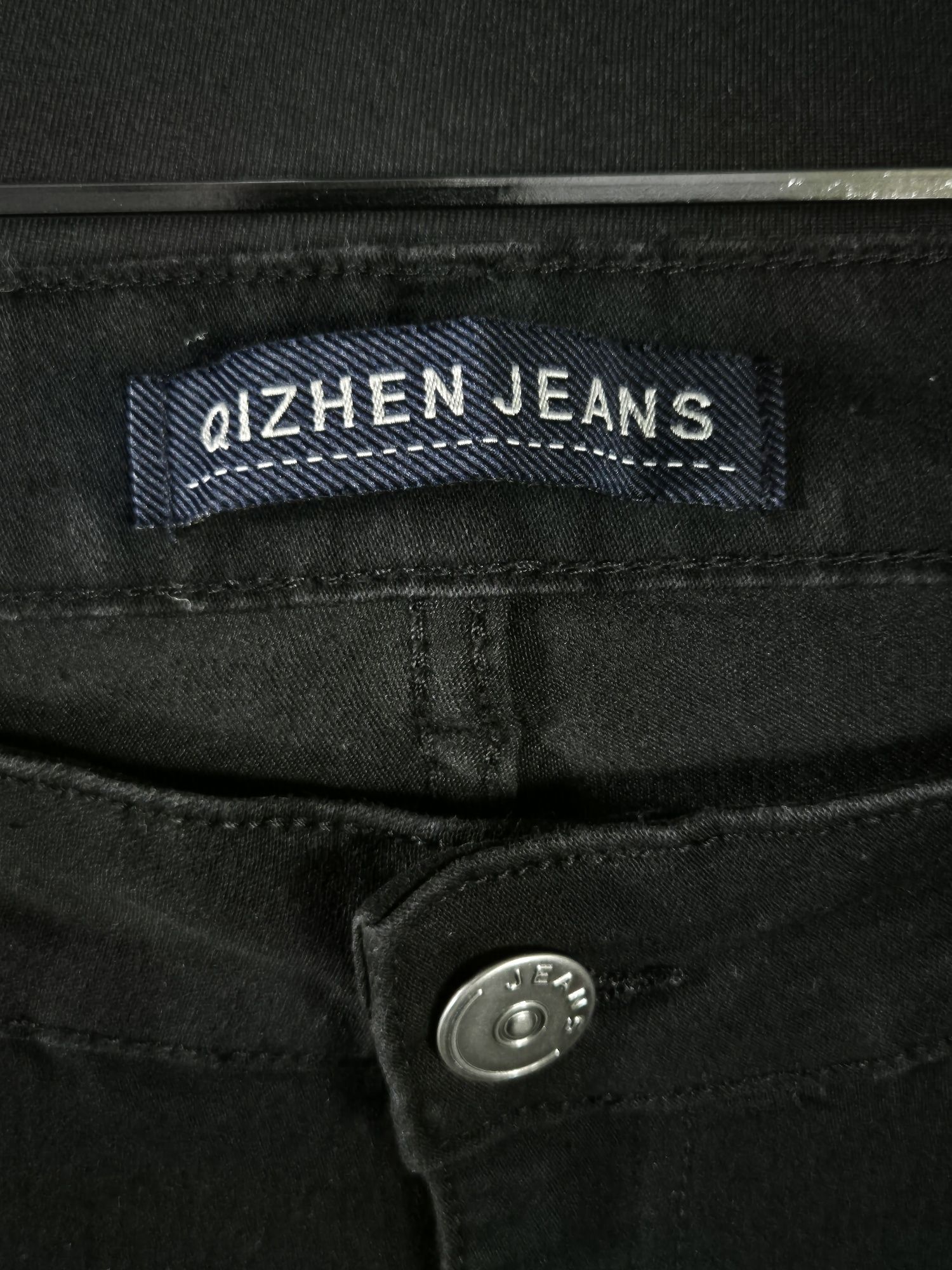 Czarne jeansy QIZHEN JEANS roz.48,  M