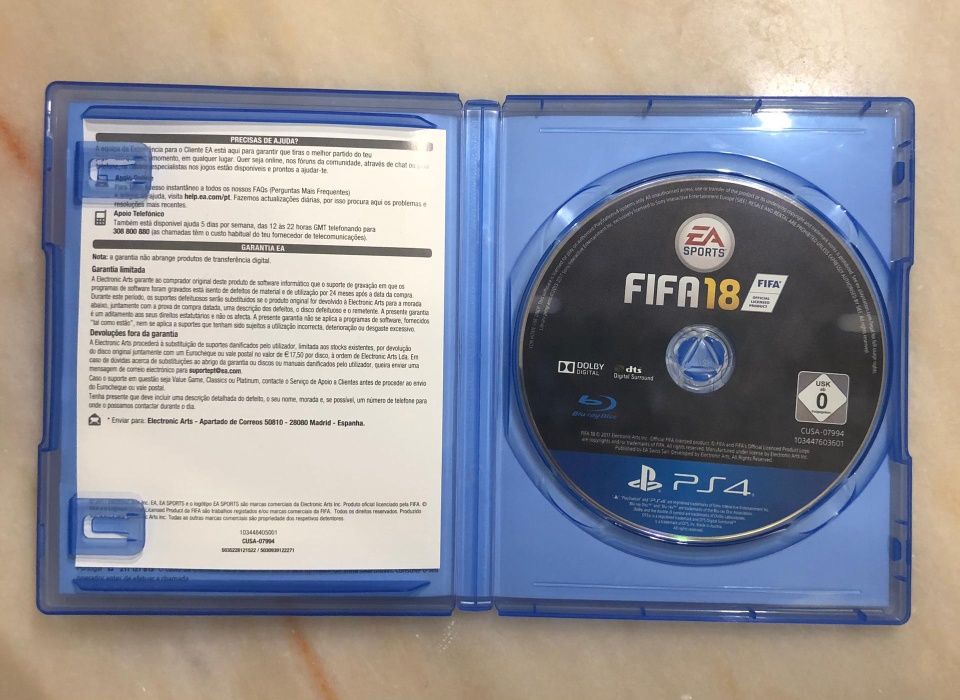 Vendo Jogos PS4- FIFA 18 , FIFA 19 e FIFA 20