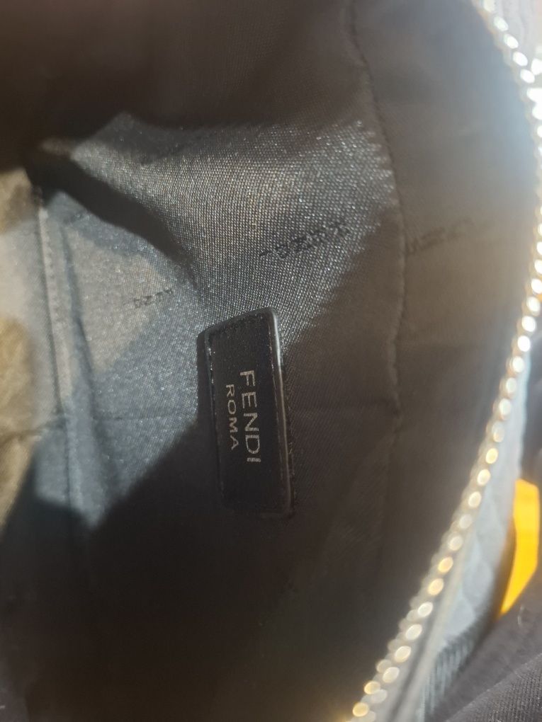 Torebka/Saszetka Fendi Diagonal Camera Case Bag Fabric Gray