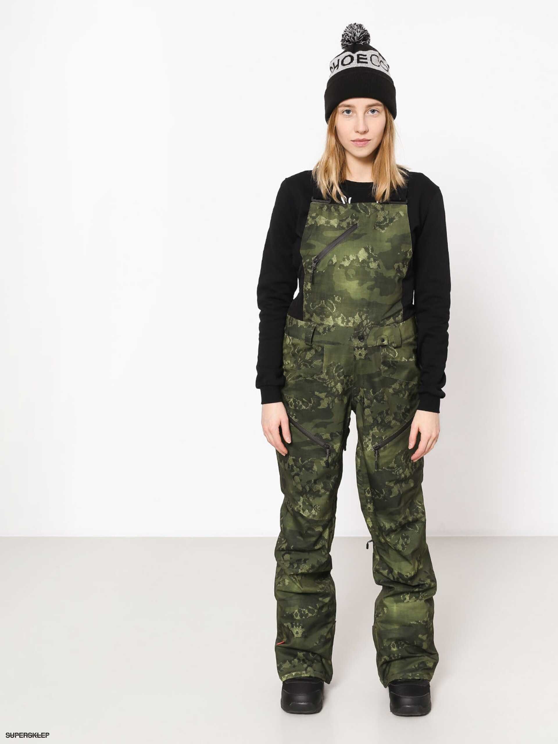 Nowe spodnie Volcom Elm 2L Gore-TEX Overall Camo S bib kimmy