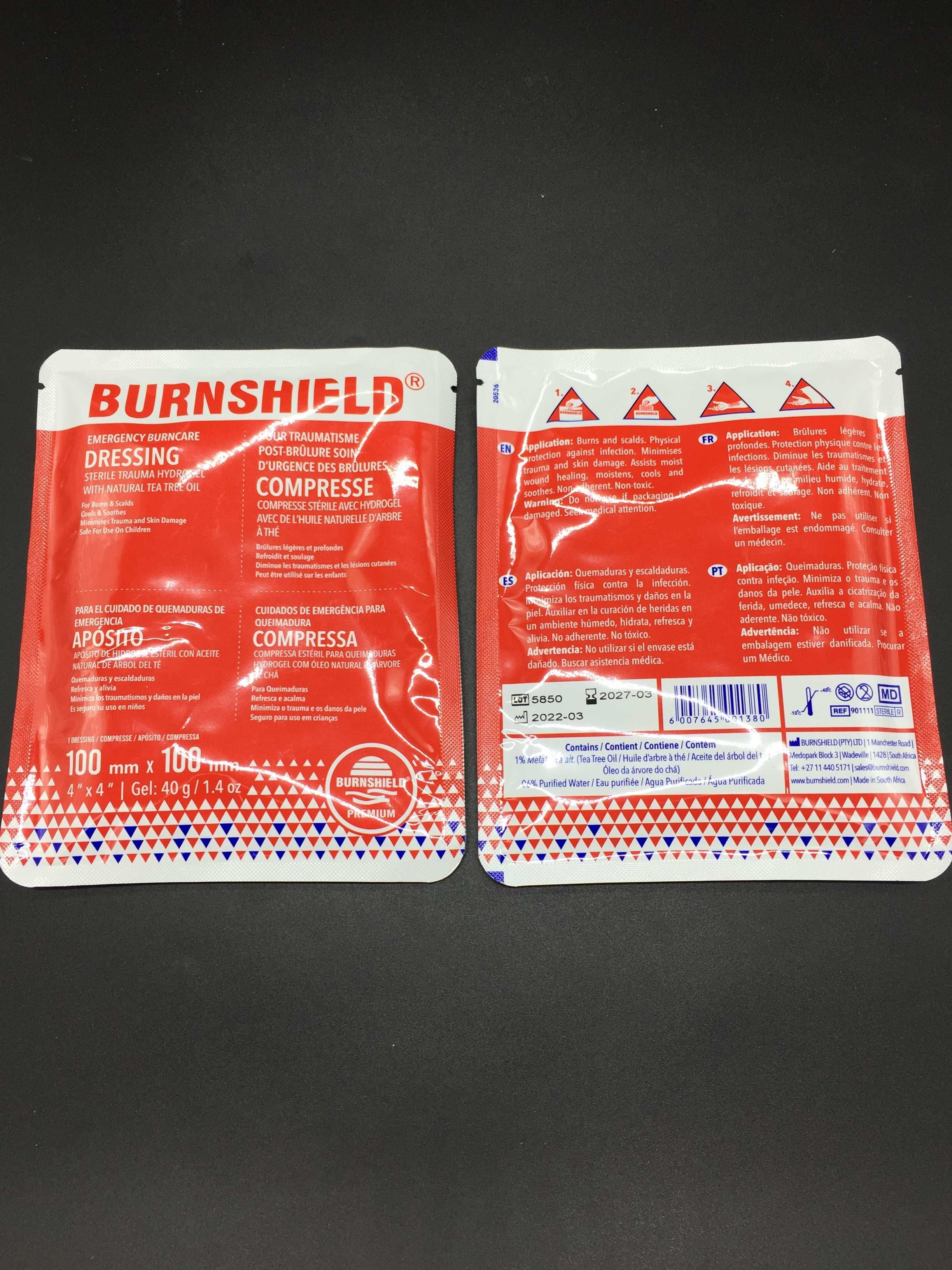 Противоожоговая повязка Burnshield 10 см х 10 см