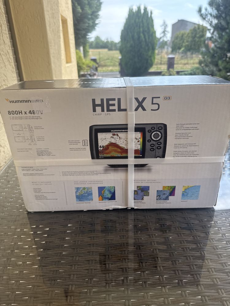 Echosonda skaner Humminbird Helix 5 G3 Chirp Gps nowa