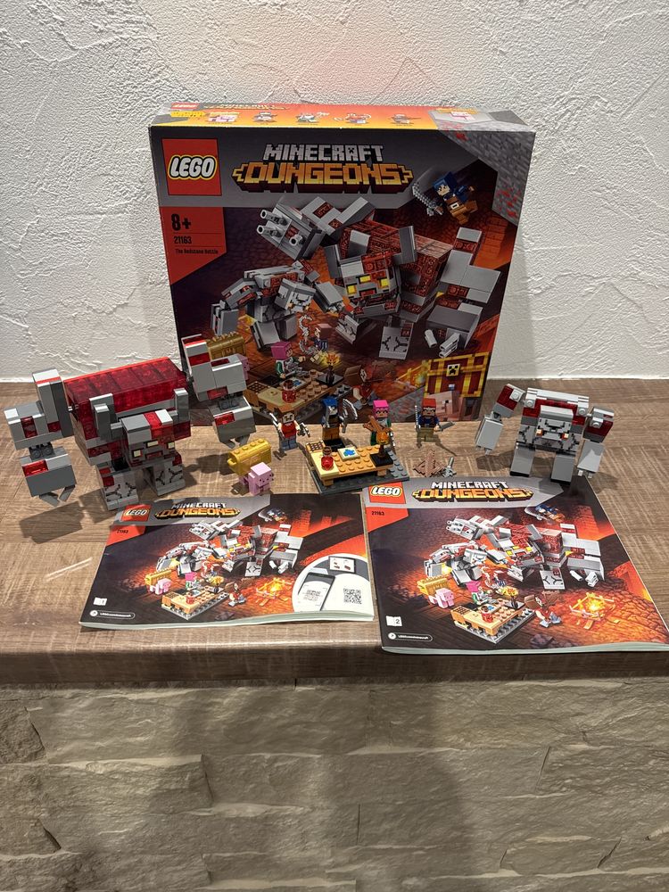 Lego 21163 klocki oryginal Minecraft Dungeons Bitwa o czerwony kamień