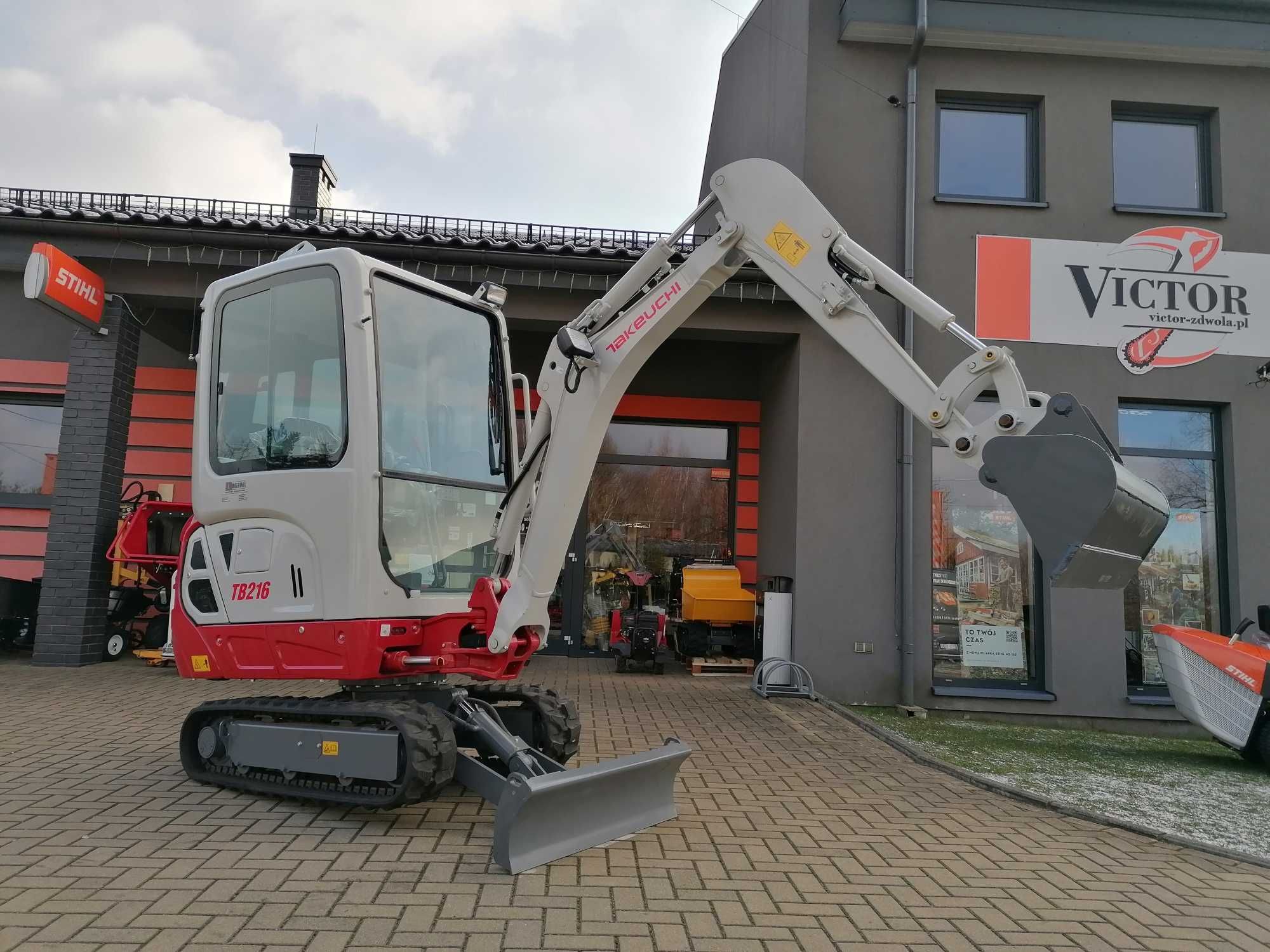 Minikoparka Takeuchi TB216 V0 koparka gąsienicowa – 1,8 t