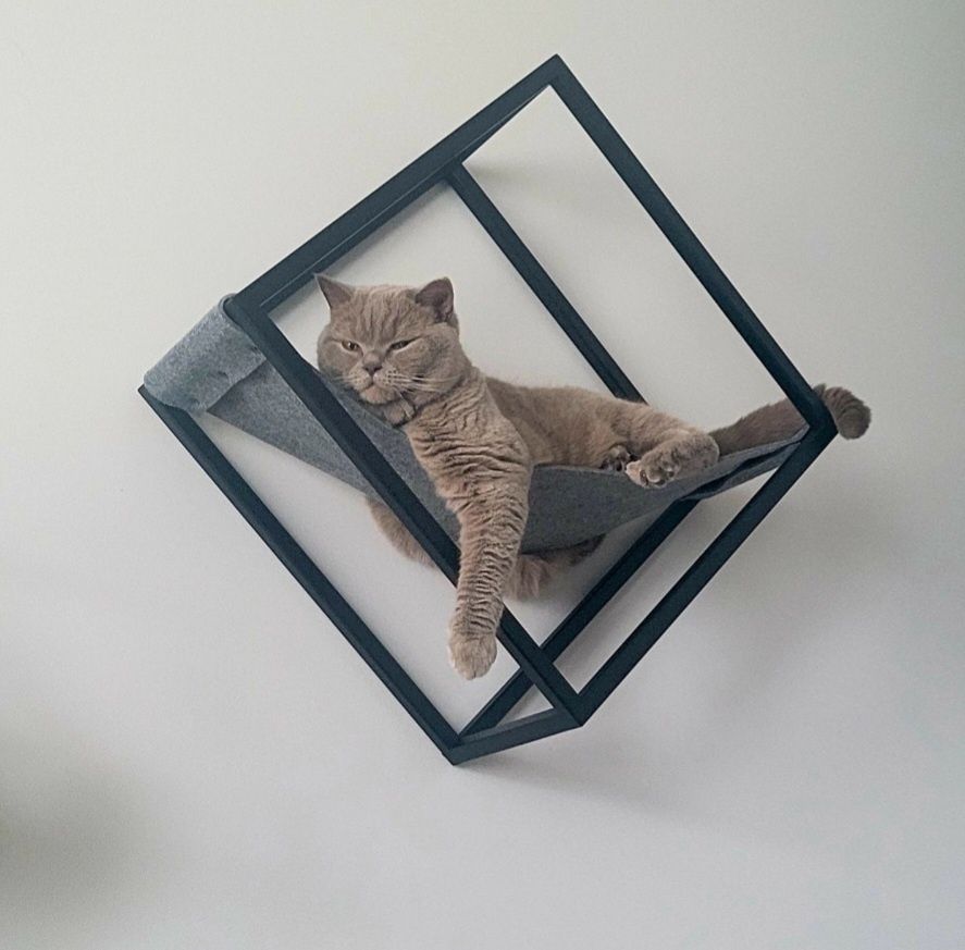 Loft metalowa półka legowisko cat me up naścienne na ścianę dla kota h