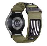 USA Army green Pasek do zegarka Samsung Watch 6/5/4 Classic/Pro