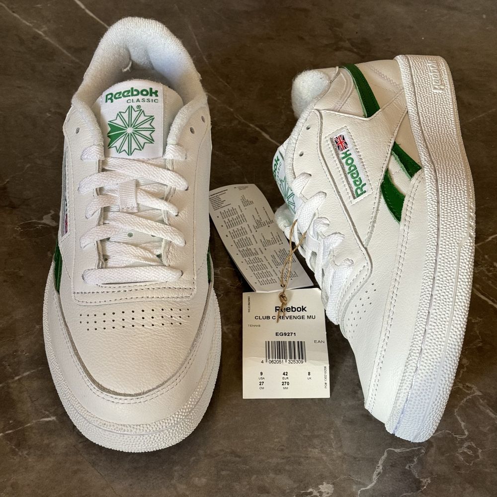 Reebok Club C Revenge EG9271 Кросівки шкіра ОРИГІНАЛ 100% 42 розмір