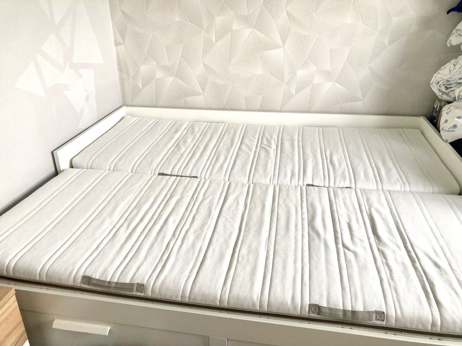 Dwa materace IKEA Malvik 80x200 do łóżka ikea Brimnes Materac