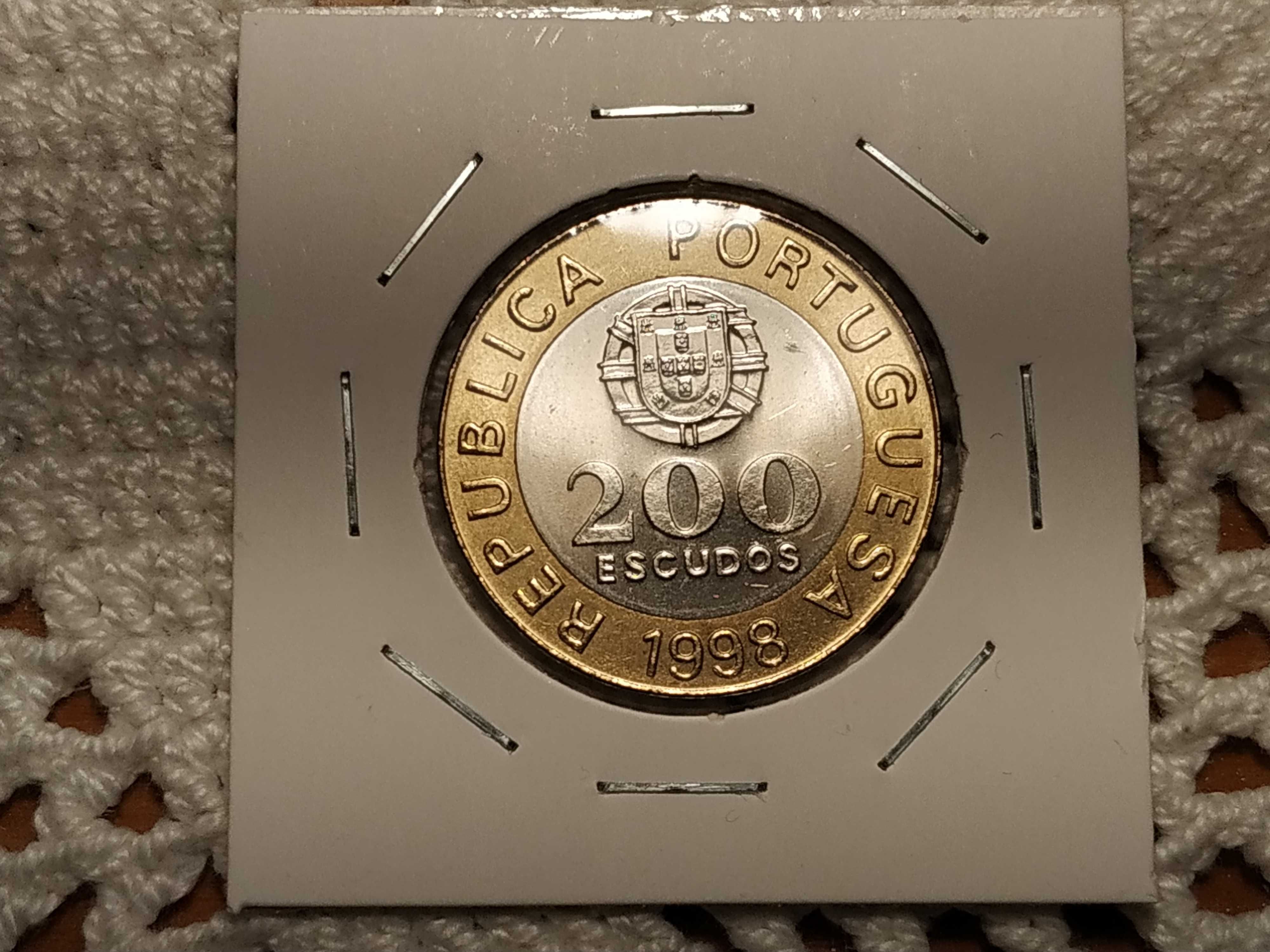 Portugal - moeda de 200 escudos de 1998 (preço unitário)