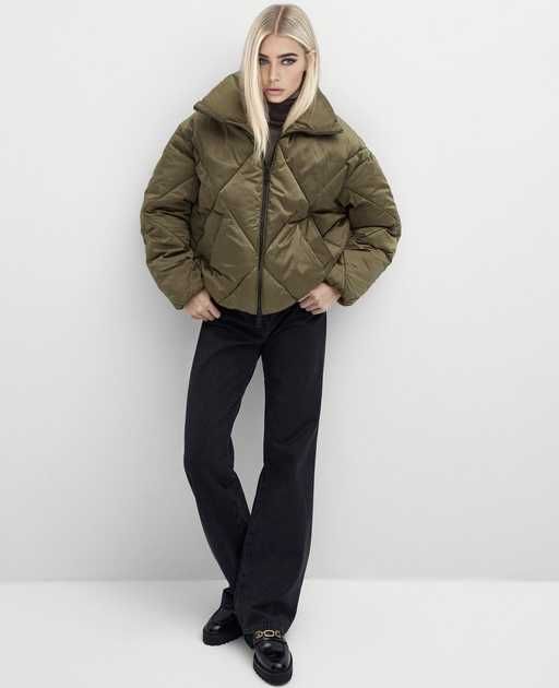 Massimo Dutti стильный пуховик(пуффер) свободного кроя