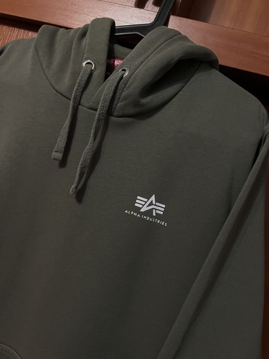 Худи Alpha Industries хаки M-L новое