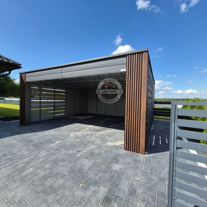 Wiata blaszana Lamele Carport Premium
