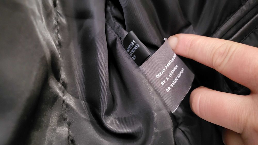 kurtka skórzana Kenneth Cole Reaction M/L wzrost 176-180cm, z USA