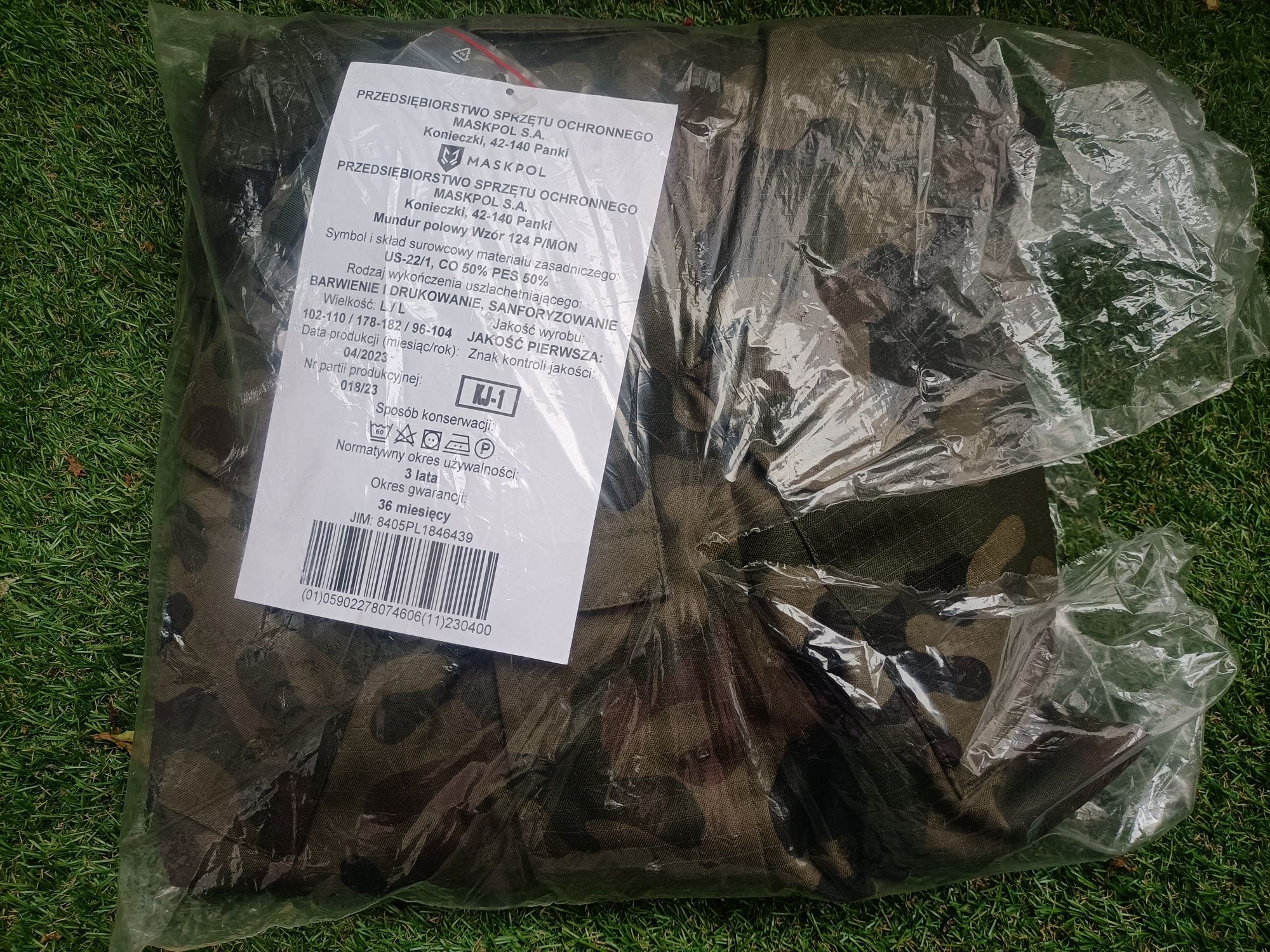 Nowy mundur polowy wz 124P/MON, L/L