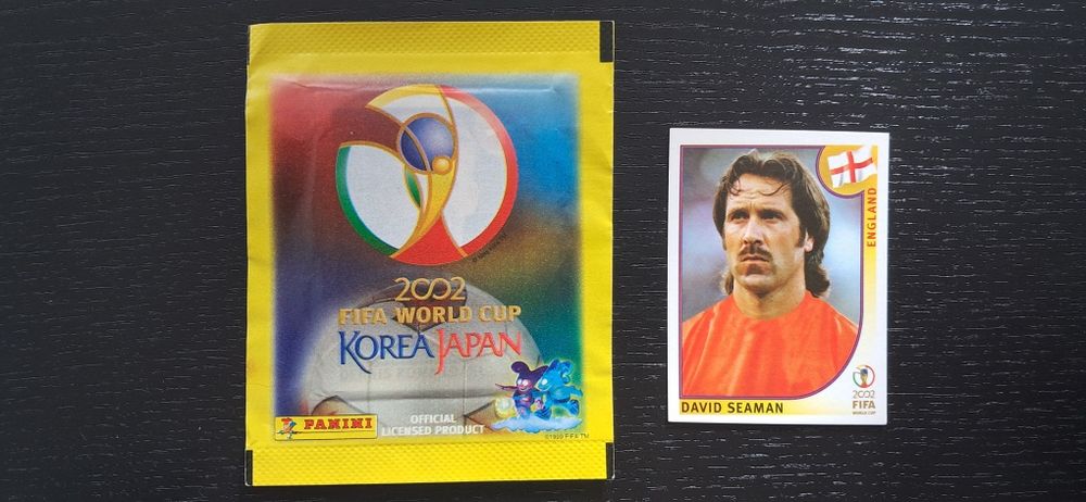 Cromo futebol de David Seaman(Mundial 2002)da Panini